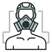 Respirador de protección respiratoria · variante 0075